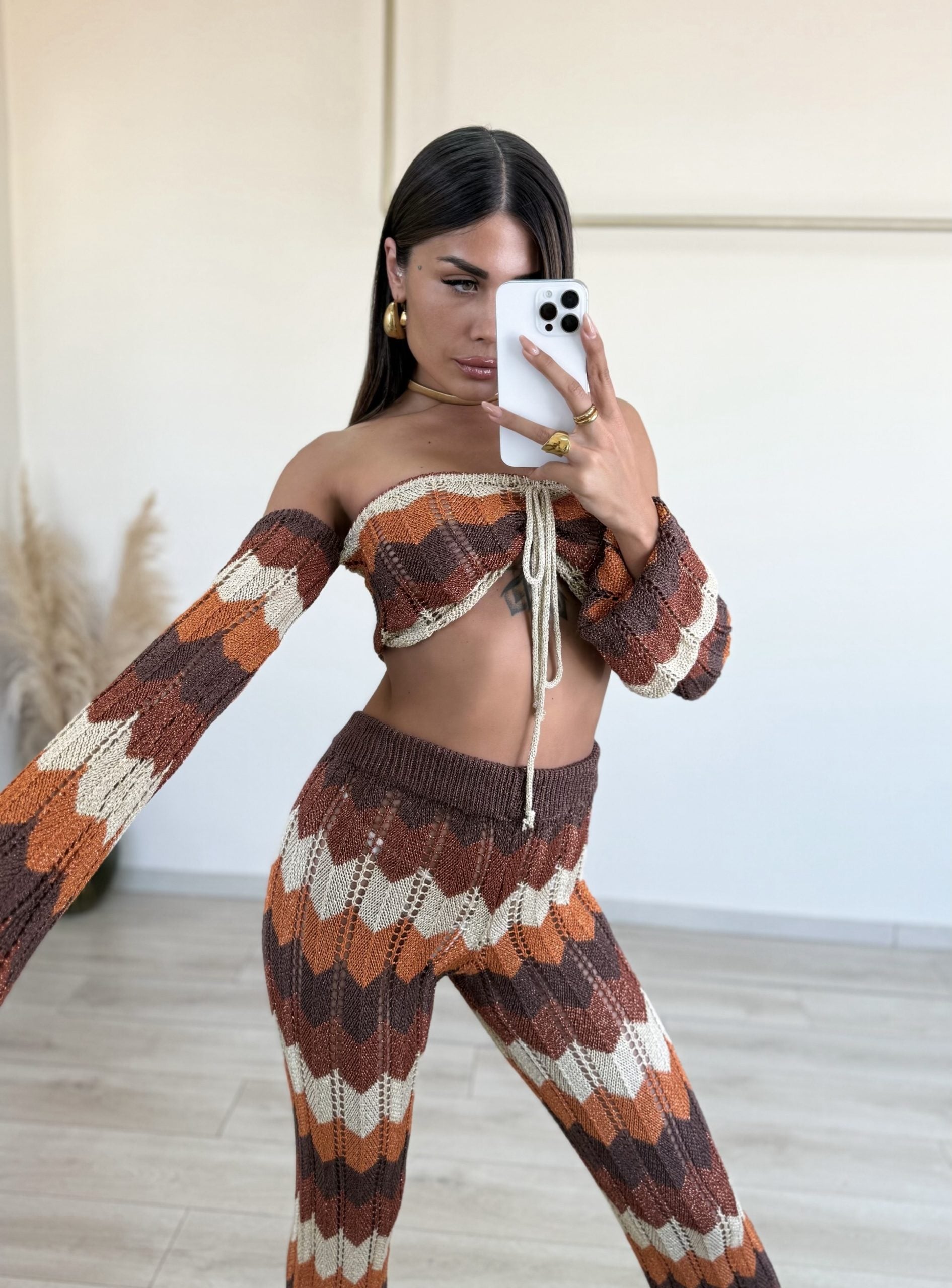 Alicia Set - Καφέ