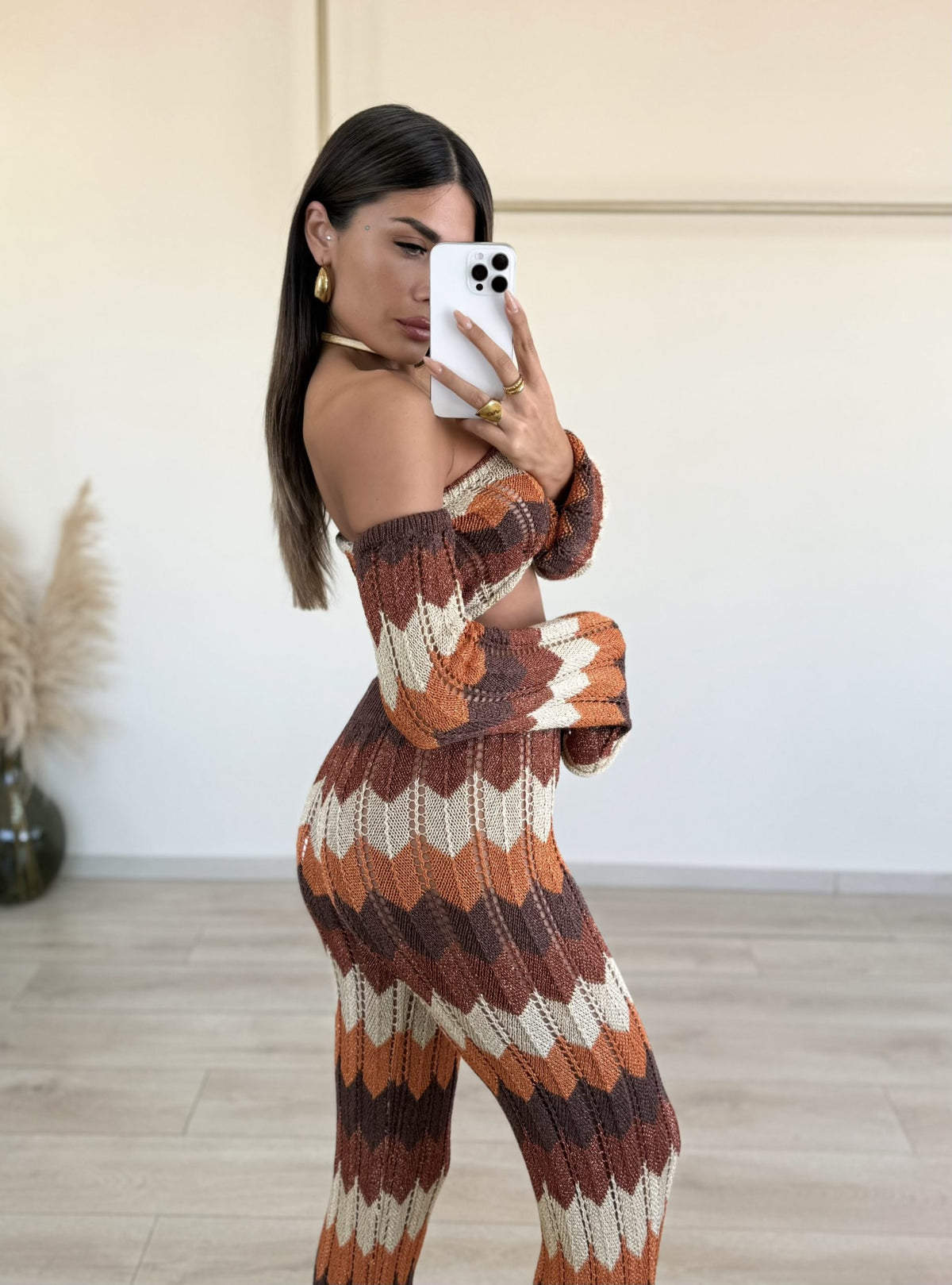 Alicia Set - Καφέ-thumbmail-5