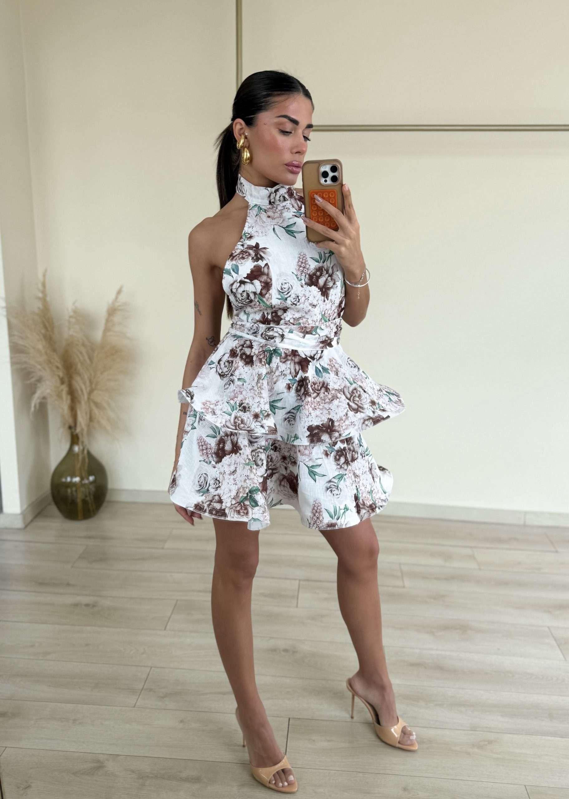 Arina Dress - Καφέ