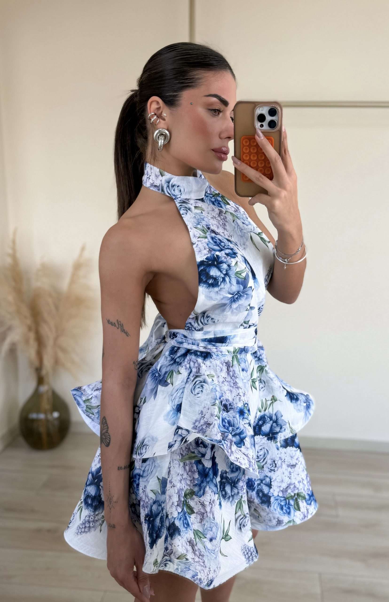Arina Dress - Μπλε
