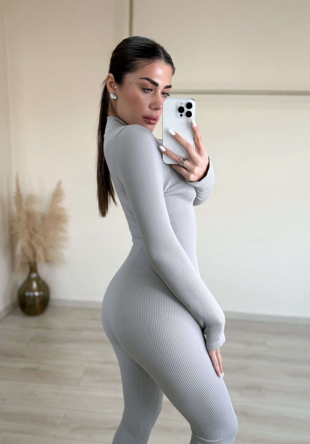 Elvina Jumpsuit - Γκρι-thumbmail-4