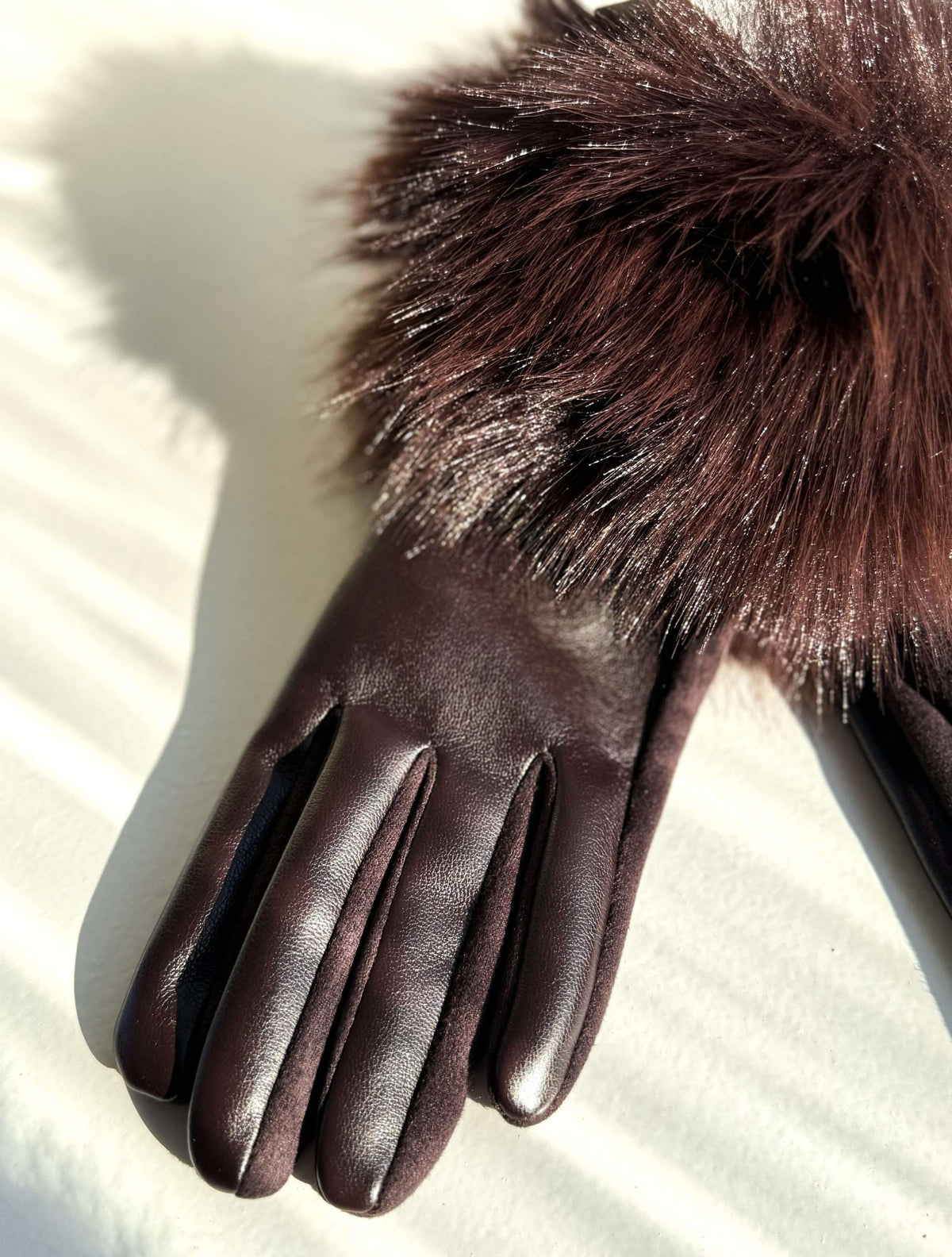 Cassy Gloves - Καφέ-thumbmail-3