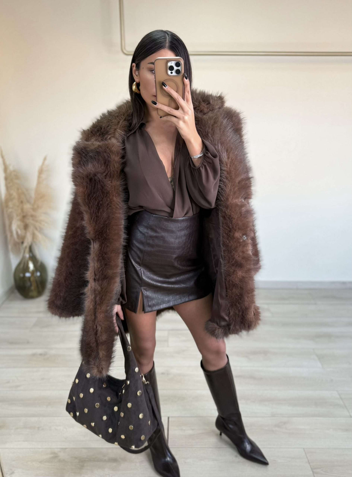 Kelly Skort - Καφέ-thumbmail-5