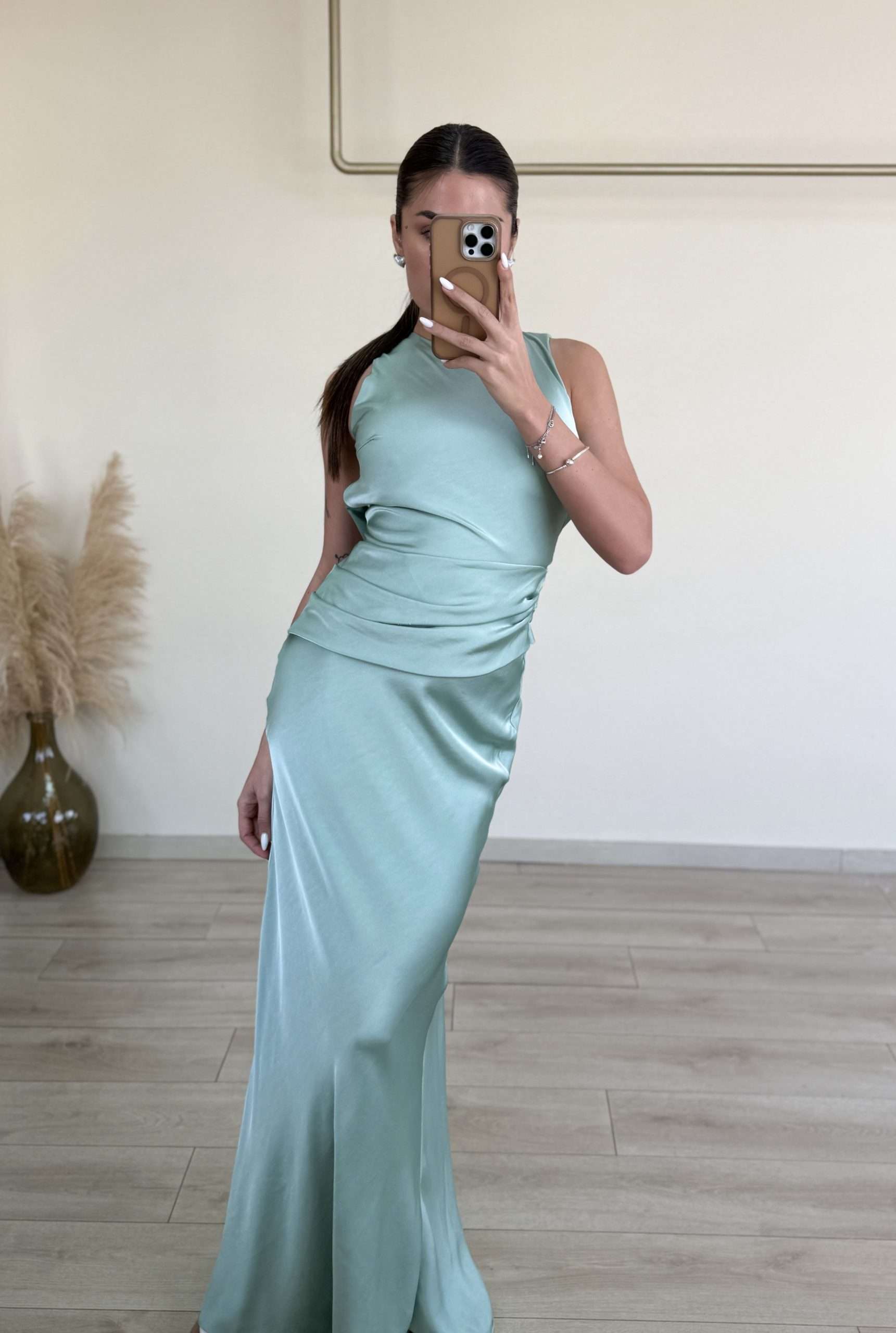 Ellia Dress - Φυστικί